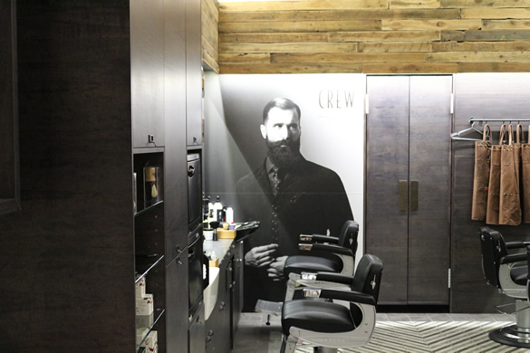 Commercial electrical fitout for iBarber hair salon at Westfield Doncaster — LED lighting and POS installation